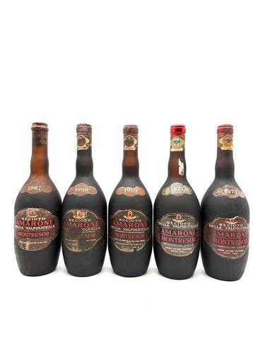 1967, 1969 x2 & 1973 x2 Montresor - Amarone della, Verzamelen, Nieuw