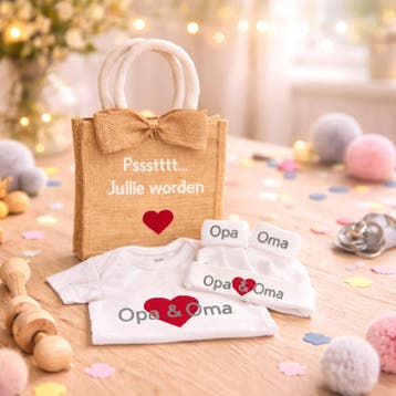 Cadeau tas geboorte aankondiging, Ophalen of Verzenden, Nieuw, Kraamcadeau