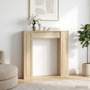 vidaXL Haardomlijsting Sonoma Eiken 100 x 20 x 100 cm, Verzenden, Nieuw