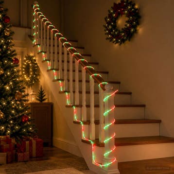 vidaXL Led-kerstlichtslang 2400 LEDs Rood, Groen 100 m, Verzenden, Nieuw