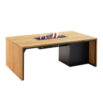 Cosibridge 140 vuurtafel - teak, Tuin en Terras, Verzenden, Nieuw