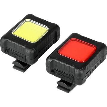 Benson Fietslamp 2-delig oplaadbaar met USB-C en COB verl..., Ophalen of Verzenden, Nieuw