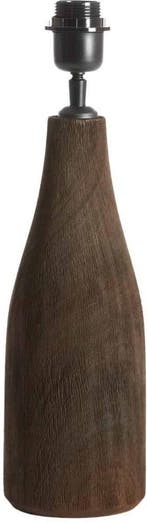 2dekans | Light & Living Tafellamp Trapino Ø13x32 cm - Bruin, Huis en Inrichting, Lampen | Tafellampen, Ophalen of Verzenden, Zo goed als nieuw