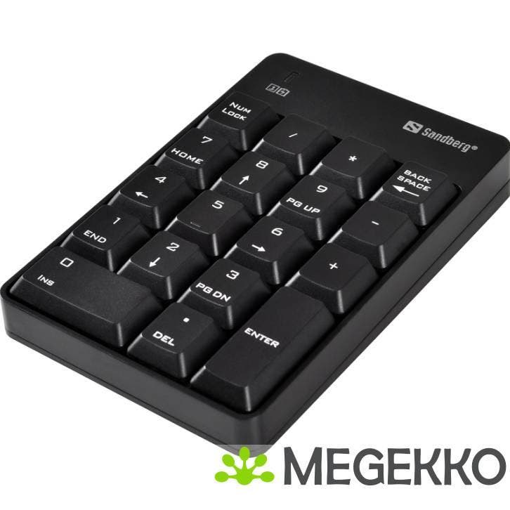 Sandberg Wireless Numeric Keypad 2, Computers en Software, Toetsenborden, Nieuw, Verzenden