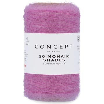 Katia Concept 50 Mohair Shades - 37 orchidee - Mohair Gare, Ophalen of Verzenden, Nieuw