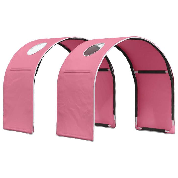 vidaXL Bedtunnel voor kinderbedden 2 st Roze Polyester, Huis en Inrichting, Slaapkamer | Bedden, Nieuw, Verzenden