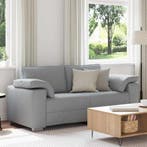 vidaXL Loveseat Lichtgrijs 180 cm Stof, Verzenden, Nieuw, Stof, 150 tot 200 cm