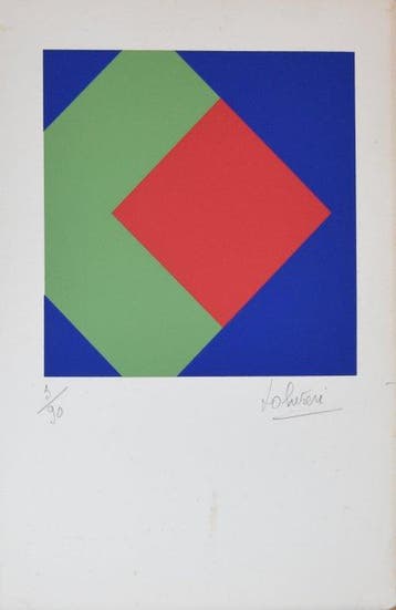 Lucienne Olivieri - Sérigraphie originale de L. Olivieri