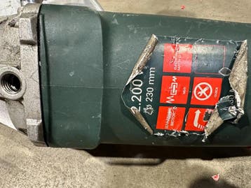 Metabo Haakse Slijper WE 22-230 MVT QUICK Nr.123, Ophalen of Verzenden, Gebruikt