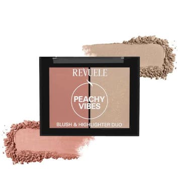Revuele Blush & Highlighter Duo - 8gr Pinky Vibes, Ophalen of Verzenden, Nieuw, Wangen, Make-up