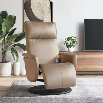 vidaXL Massagestoel verstelbaar met voetensteun kunstleer, Huis en Inrichting, Fauteuils, Verzenden, Nieuw
