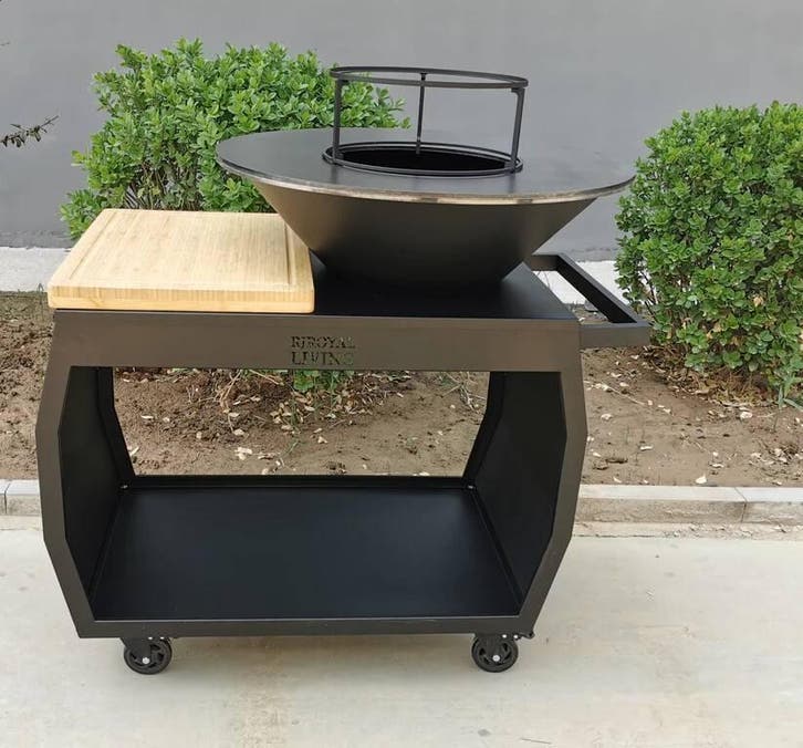 BBQ Plancha Grill Big Jack Blackline 3.0 -, Tuin en Terras, Houtskoolbarbecues, Verzenden