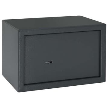 vidaXL Kluisdoos met slot Donkergrijs 31 x 20 x 20 cm Staal, Verzenden, Nieuw