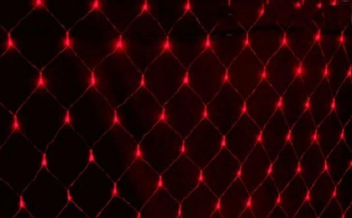 Kerstnet 4 x  6 Meter - Rood, Diversen, Kerst, Nieuw, Ophalen of Verzenden