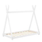 Juniorbed Tipi eenpersoonsbed incl. matras 80x160 - wit, Verzenden, Nieuw
