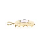 Gouden hanger met heldere zirconia (Hanger of bedel), Sieraden, Tassen en Uiterlijk, Bedels, Ophalen of Verzenden, Gebruikt, Goud