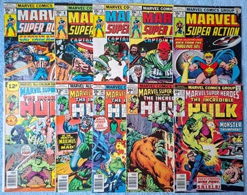 10 x Bronze-age Marvel comics. High-grade. Including UK, Boeken, Strips | Comics, Nieuw