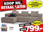 Coast Hoekbank van €1495.-  voor €799.- OUTLETMODEL!, Nieuw