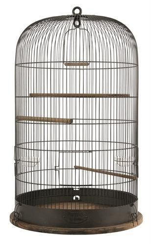 Vogelkooi Zolux Retro Marthe – Ronde Industriële Vogelkoo, Dieren en Toebehoren, Verzenden, Nieuw, Overige materialen, Vogelkooi