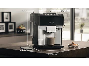 Siemens -  Eq.500 Volautomatische Espressomachine Zilver, Witgoed en Apparatuur, Koffiezetapparaten, Verzenden, Nieuw, Espresso apparaat