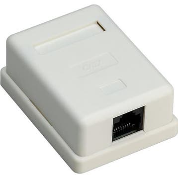 RJ45 wandcontactdoos | UTP (RJ45, Cat6, Horizontaal, Opbouw), Verzenden, Nieuw