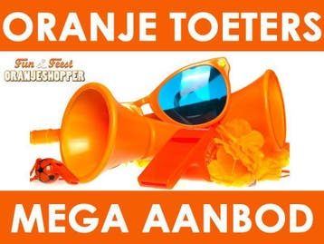 Oranje toeters kopen - Mega aanbod oranje toeters, Ophalen of Verzenden, Nieuw