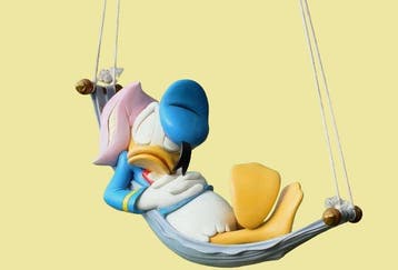 Walt Disney - Statuette - Heissner - Donald Duck dans son, Nieuw