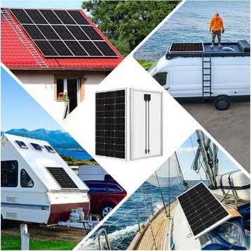 100W Zonnepaneel 18V Waterdicht voor 12V Camping RV