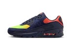 Nike Air Max 90 Blackened Blue Lemon Venom Hyper Crimson Gra, Nieuw