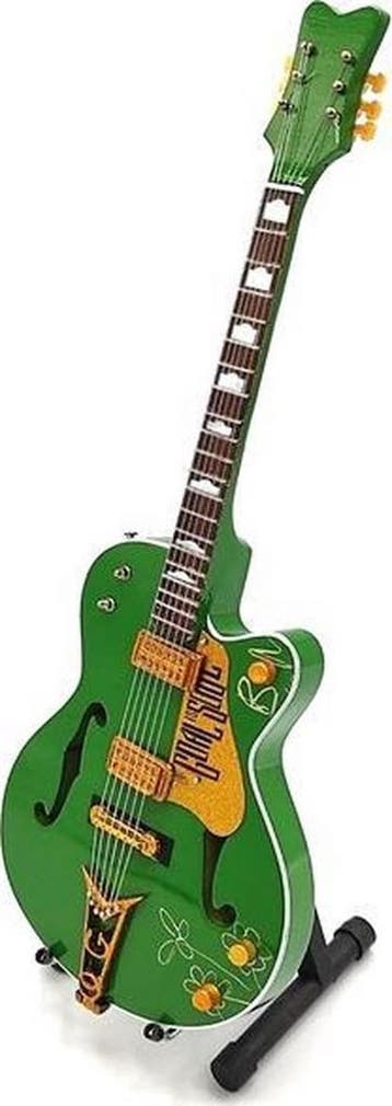 Miniatuur replica Gretsch Irish Falcon gitaar - Bono  - U2, Verzamelen, Ophalen of Verzenden, Nieuw, Pop, Beeldje of Miniatuur