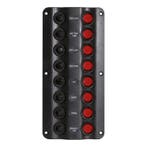 Talamex Schakelpaneel Wave 12V 8 schakelaars, Watersport en Boten, Ophalen of Verzenden, Nieuw