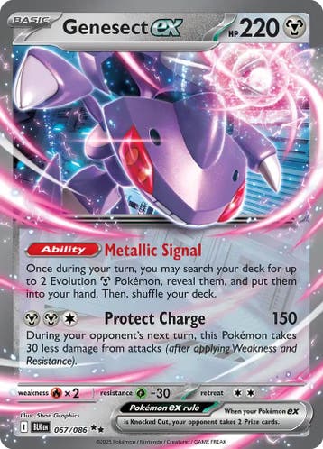 Genesect EX 067/086 Black Bolt, Ophalen of Verzenden, Nieuw, Losse kaart, Foil