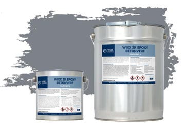 Wixx 2K Epoxy Betonverf - 20L RAL 7046 | Telegrijs 2 20L, Verzenden, Nieuw, Verf, 15 tot 20 liter