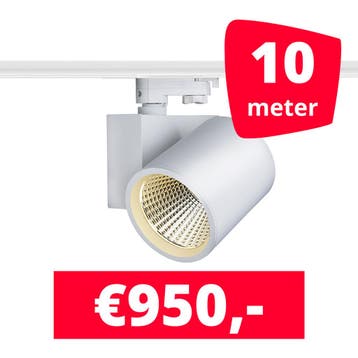 *TIP* LED Railverlichting Stella White 10 spots + 10M rails, Ophalen of Verzenden