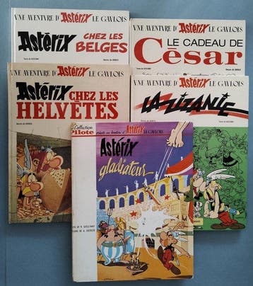 Astérix - 5x C - 5 Album - Eerste druk - 1964/1979, Boeken, Nieuw