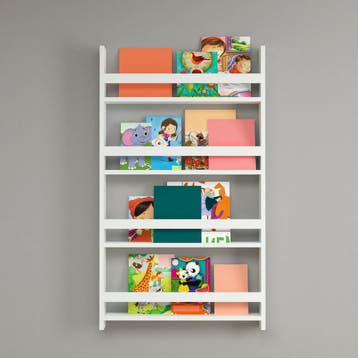 [en.casa] Wandplank wandrek Sotenäs 120x74x10 cm wit, Verzenden, Nieuw