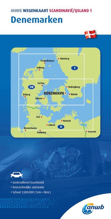 Denemarken 1 ANWB wegenkaart / ANWB wegenkaart 9789018048556, Boeken, Verzenden, Zo goed als nieuw