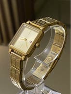 Tommy Hilfiger Dames - Goudkleurig Vierkant Design, Staal, Gebruikt, Staal, Verzenden