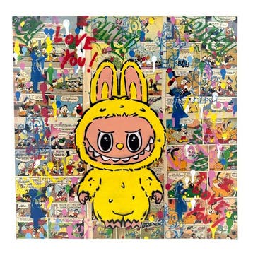 Koen Betjes (1992) - OMG Labubu - I love you (canvas)