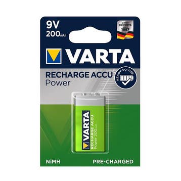 Oplaadbare 9V batterij - Varta (NiMH, 200 mAh), Verzenden, Nieuw