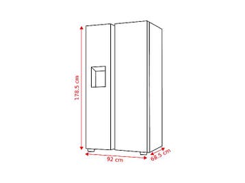Hisense - Amerikaanse Koelkast - Inhoud  632 L - Nofrost, 200 liter of meer, Verzenden, 60 cm of meer, Nieuw
