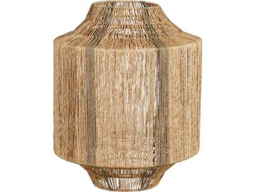 Mica Decorations Liliano Lantaarn - H51 x Ø40 cm - Jute -, Verzenden, Nieuw