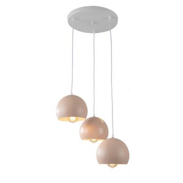 Hanglamp Modern Roze Rond Metaal 3 Licht  - Scaldare Aino, Ophalen of Verzenden, Nieuw, Overige materialen
