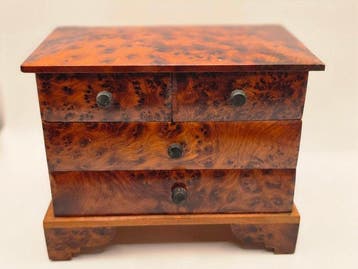 Sieradendoos - Marokkaans thuya-wortelhout (thuya burl) -