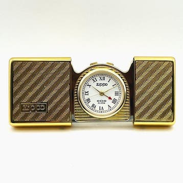 Bureauklok - Ontwerp Messing - 1990-2000 - Gold TIME TANK, Nieuw