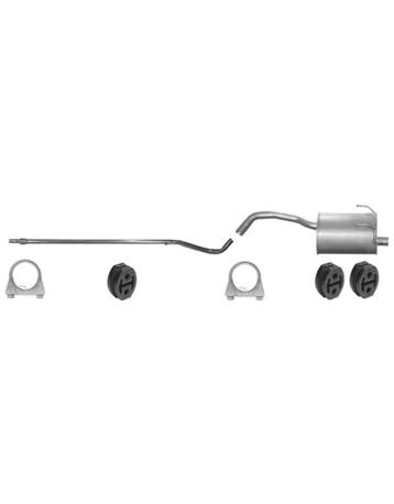 Complete uitlaat Voorpijp + Einddemper Fiat Panda Classic, E, Auto-onderdelen, Verzenden, Nieuw