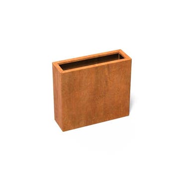 Cortenstaal plantenbak ‘Connect’ 90x30x80cm - Zonder bodem, Nieuw, Metaal, 60 tot 100 cm, 60 cm of meer