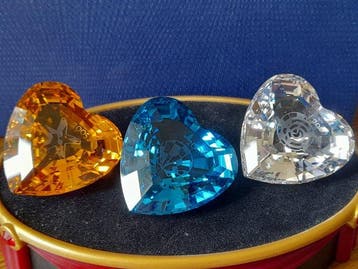 Swarovski - Beeldje - Harten 2005,2006 en 2007 (3) - Kristal