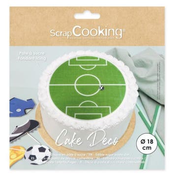 ScrapCooking Decoratie Sheet Voetbal Ø18cm, Verzenden, Nieuw
