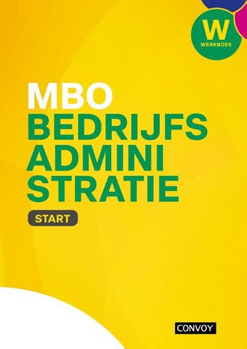 MBO Bedrijfsadministratie Start Werkboek 9789463173971, Boeken, Verzenden, Zo goed als nieuw